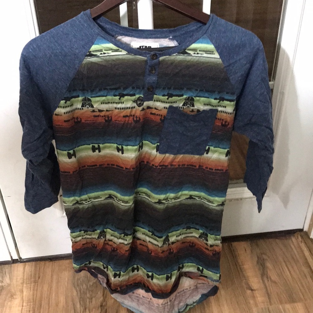 Trippy Star Wars Shirt - Baseball Sleeves